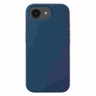 For iPhone 16e Liquid Silicone Phone Case(Blue) - 1