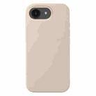 For iPhone 16e Liquid Silicone Phone Case(Antique White) - 1