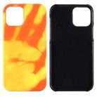 For iPhone 12 / 12 Pro Paste Skin + PC Thermal Sensor Discoloration Protective Back Cover Case(Red Yellow) - 1