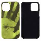 For iPhone 12 mini Paste Skin + PC Thermal Sensor Discoloration Protective Back Cover Case(Black Green) - 1