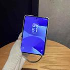 For Huawei Pura X Kirin Pattern Full Coverage Phone Case with Wrist Strap(Blue) - 3