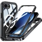 For iPhone 16e RedPepper Tempered Glass MagSafe Phone Case(Black) - 1