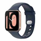 For OPPO Watch 41mm Silicone Watch Band(Midnight Blue) - 1