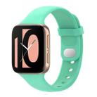 For OPPO Watch 41mm Silicone Watch Band(Stay Blue And Green) - 1