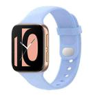 For OPPO Watch 41mm Silicone Watch Band(Chrysanthemum Blue) - 1