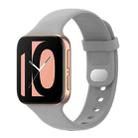 For OPPO Watch 41mm Silicone Watch Band(Gray) - 1