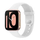 For OPPO Watch 41mm Silicone Watch Band(White) - 1