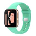 For OPPO Watch 46mm Silicone Watch Band(Stay Blue And Green) - 1