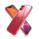 For iPhone 11 iPAKY Starshine Series Shockproof TPU + PC Case(Transparent + Red) - 1