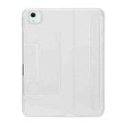 For iPad Air 11 2025 / 2024 / Air 5 / Air 4 Holder Floating Detachable Backlight Keyboard Tablet Leather Case with Touchpad(White) - 2