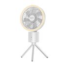Yesido YF13 10W Type-C Multifunctional LED Fan with Tripod(White) - 1