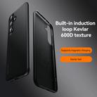 For Samsung Galaxy S25 Ultra 5G SULADA 600D Kevlar Texture PC Shockproof Phone Case(Black) - 2