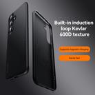 For Samsung Galaxy S25 5G SULADA 600D Kevlar Texture PC Shockproof Phone Case(Black) - 2