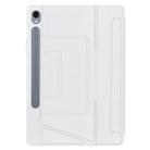 For Samsung Galaxy Tab S10 FE / S9 FE / S9 Holder Floating Detachable Backlight Keyboard Tablet Leather Case with Touchpad(White) - 2