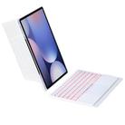 For Samsung Galaxy Tab S10+ / S9 FE+ / S9+ Holder Floating Detachable Backlight Keyboard Tablet Leather Case with Touchpad(White) - 3