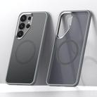 For Samsung Galaxy S25 Ultra 5G SULADA Light Sand MagSafe Magnetic PC Hybrid TPU Phone Case(Grey) - 1