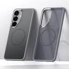For Samsung Galaxy S25+ 5G SULADA Light Sand MagSafe Magnetic PC Hybrid TPU Phone Case(Grey) - 1