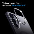 For Samsung Galaxy S25+ 5G SULADA Light Sand MagSafe Magnetic PC Hybrid TPU Phone Case(Grey) - 3