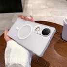 For vivo S20 Fine Hole Ice Fog MagSafe PC Phone Case(White) - 1