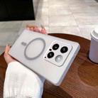 For Xiaomi 14 Fine Hole Ice Fog MagSafe PC Phone Case(Titanium Grey) - 1
