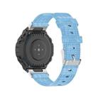 For Huami Amazfit T-Rex  A1918 Nylon Canvas Replacement Strap with Screwdriver(Light Blue) - 3
