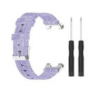 For Huami Amazfit T-Rex  A1918 Nylon Canvas Replacement Strap with Screwdriver(Purple) - 1