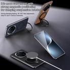 For Honor Magic7 Pro SULADA Top Grain Leather MagSafe Magnetic Holder Phone Case(Black) - 2