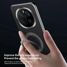 For Honor Magic7 Pro SULADA Top Grain Leather MagSafe Magnetic Holder Phone Case(Black) - 3