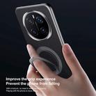 For Honor Magic7 SULADA Top Grain Leather MagSafe Magnetic Holder Phone Case(Black) - 3