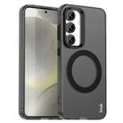 For Samsung Galaxy S25 5G IMAK Candy Series Shockproof MagSafe Phone Case(Black) - 1