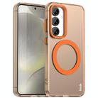 For Samsung Galaxy S25 5G IMAK Candy Series Shockproof MagSafe Phone Case(Orange) - 1