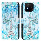 For Asus ROG Phone 9 / 9 Pro Colored Drawing Pattern Plain Weave Leather Phone Case(Tower Butterfly) - 2