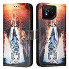 For Asus ROG Phone 9 / 9 Pro Colored Drawing Pattern Plain Weave Leather Phone Case(Cats And Tigers) - 2