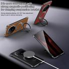 For Huawei Mate 70 RS Ultimate SULADA Top Grain Leather MagSafe Magnetic Holder Phone Case(Red) - 2