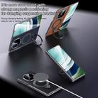 For Huawei Mate X6 SULADA Top Grain Leather MagSafe Magnetic Holder Phone Case(Blue) - 2