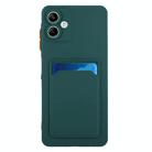 For Samsung Galaxy A06 4G / 5G Card Slot Design Shockproof TPU Phone Case(Dark Green) - 3