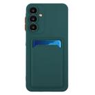 For Samsung Galaxy A16 4G / 5G Card Slot Design Shockproof TPU Phone Case(Dark Green) - 3