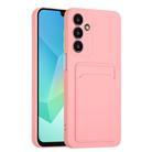 For Samsung Galaxy A16 4G / 5G Card Slot Design Shockproof TPU Phone Case(Pink) - 1