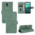 For Nokia 1.3 Solid Color Skin Feel Magnetic Buckle Horizontal Flip Calf Texture PU Leather Case with Holder & Card Slots & Wallet(Green) - 1