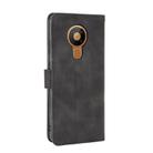 For Nokia 5.3 Solid Color Skin Feel Magnetic Buckle Horizontal Flip Calf Texture PU Leather Case with Holder & Card Slots & Wallet(Black) - 3