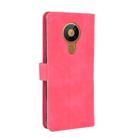 For Nokia 5.3 Solid Color Skin Feel Magnetic Buckle Horizontal Flip Calf Texture PU Leather Case with Holder & Card Slots & Wallet(Rose Red) - 3