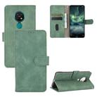 For Nokia 7.2 & 6.2 Solid Color Skin Feel Magnetic Buckle Horizontal Flip Calf Texture PU Leather Case with Holder & Card Slots & Wallet(Green) - 1