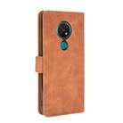 For Nokia 7.2 & 6.2 Solid Color Skin Feel Magnetic Buckle Horizontal Flip Calf Texture PU Leather Case with Holder & Card Slots & Wallet(Brown) - 3