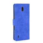 For Nokia C1 Solid Color Skin Feel Magnetic Buckle Horizontal Flip Calf Texture PU Leather Case with Holder & Card Slots & Wallet(Blue) - 3