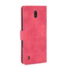 For Nokia C1 Solid Color Skin Feel Magnetic Buckle Horizontal Flip Calf Texture PU Leather Case with Holder & Card Slots & Wallet(Rose Red) - 3