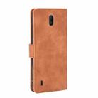 For Nokia C1 Solid Color Skin Feel Magnetic Buckle Horizontal Flip Calf Texture PU Leather Case with Holder & Card Slots & Wallet(Brown) - 3