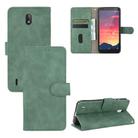 For Nokia C2 Solid Color Skin Feel Magnetic Buckle Horizontal Flip Calf Texture PU Leather Case with Holder & Card Slots & Wallet(Green) - 1