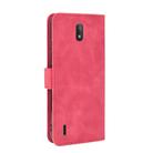 For Nokia C2 Solid Color Skin Feel Magnetic Buckle Horizontal Flip Calf Texture PU Leather Case with Holder & Card Slots & Wallet(Rose Red) - 3