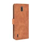 For Nokia C2 Solid Color Skin Feel Magnetic Buckle Horizontal Flip Calf Texture PU Leather Case with Holder & Card Slots & Wallet(Brown) - 3