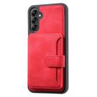 For Samsung Galaxy A56 5G Skin Feel Dream RFID Anti-theft PU Card Bag Phone Case(Red) - 2
